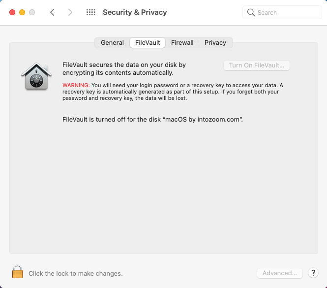 Filevault
